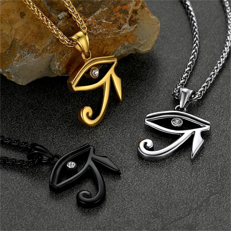FaithHeart Eye of Horus Necklace Egyptian Amulet Pendant FaithHeart