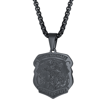 FaithHeart The Archangel St. Michael Necklace Medal Shield Pendant FaithHeart