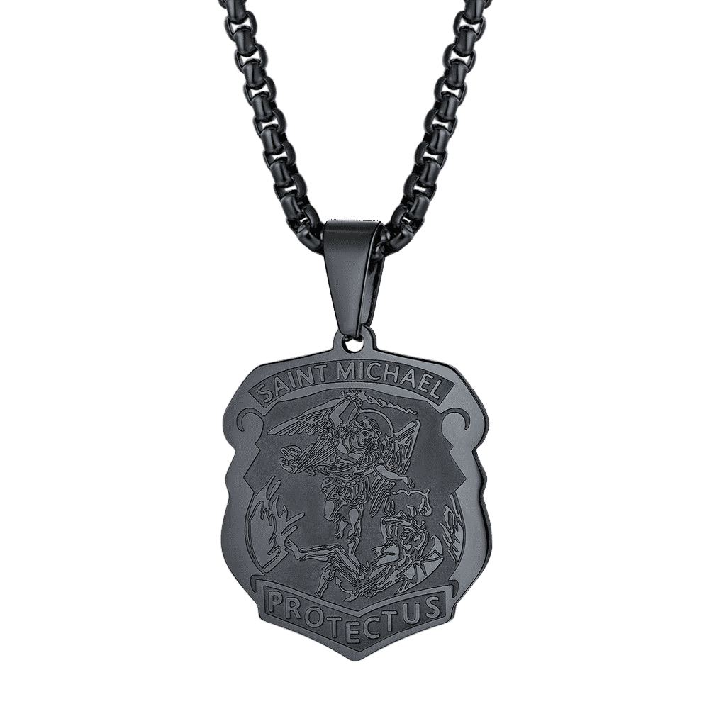 FaithHeart The Archangel St. Michael Necklace Medal Shield Pendant FaithHeart